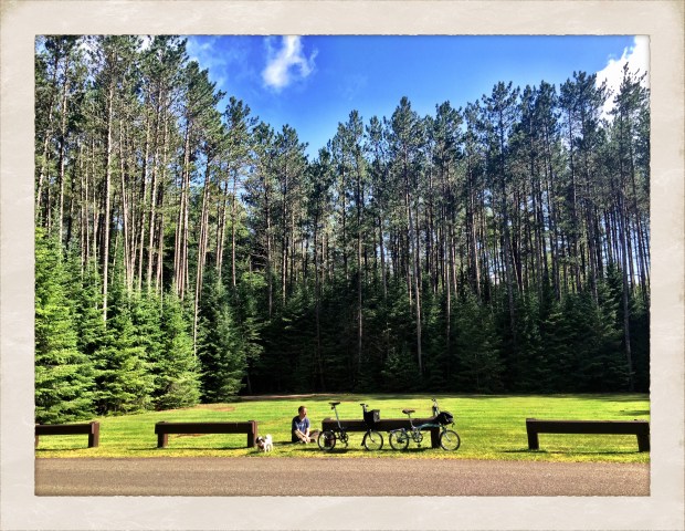 Bikes at the Shower Area
