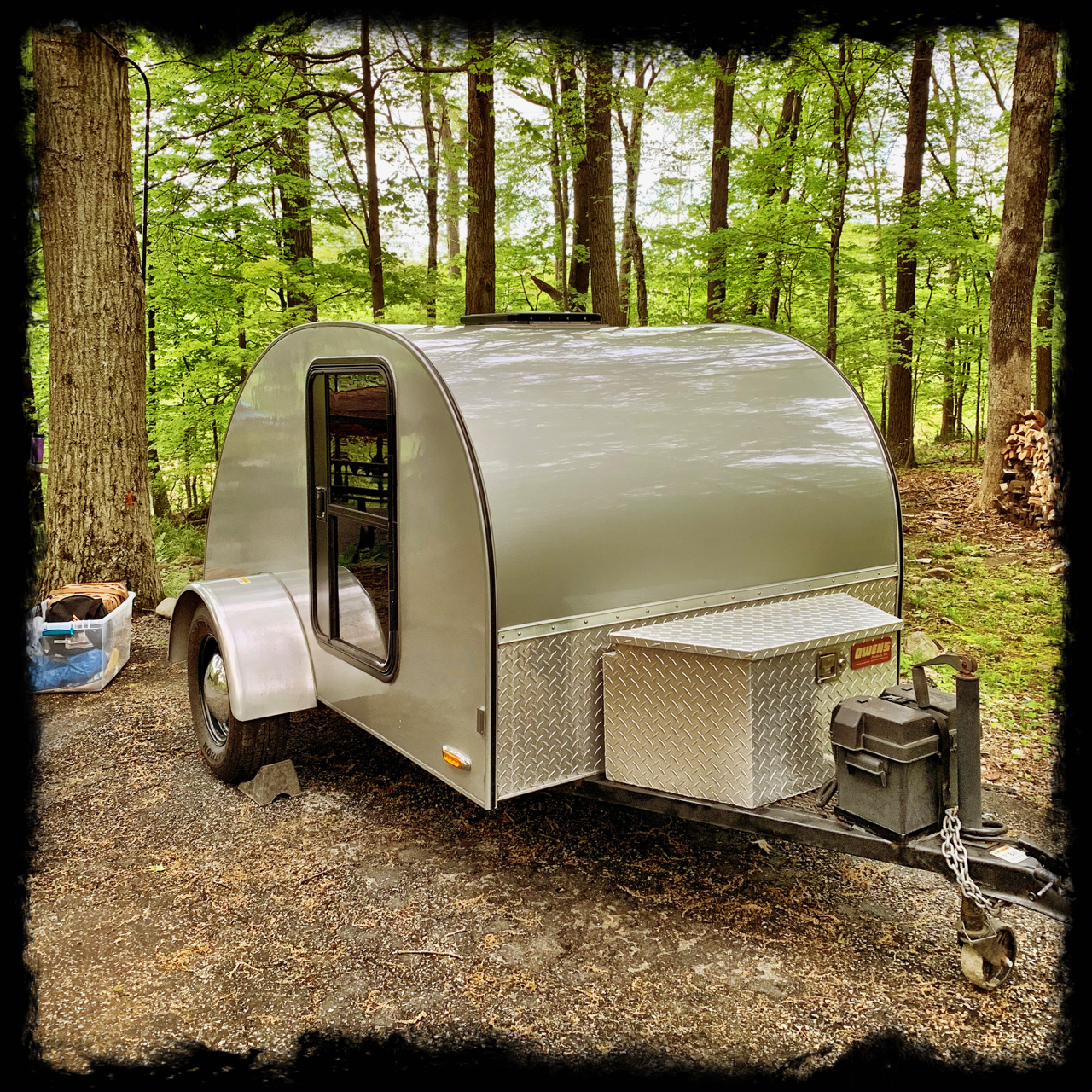 The Silver Shadow, all cleaned up and moved into her summer spot.